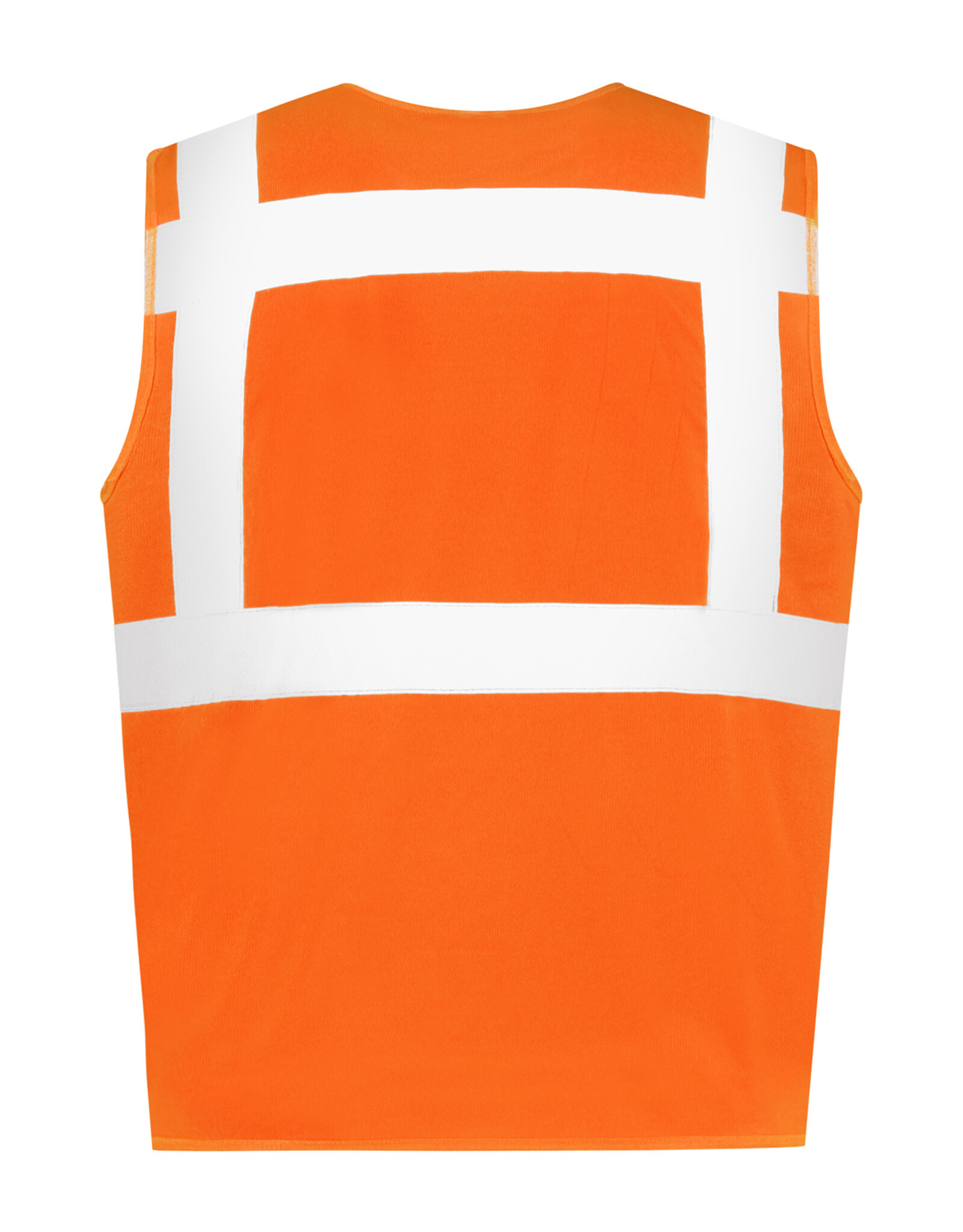 Verkeerswinkel RWS Safety Vest (Veiligheidsvest) ORANJE met Reflecterende Strepen & Ritssluiting