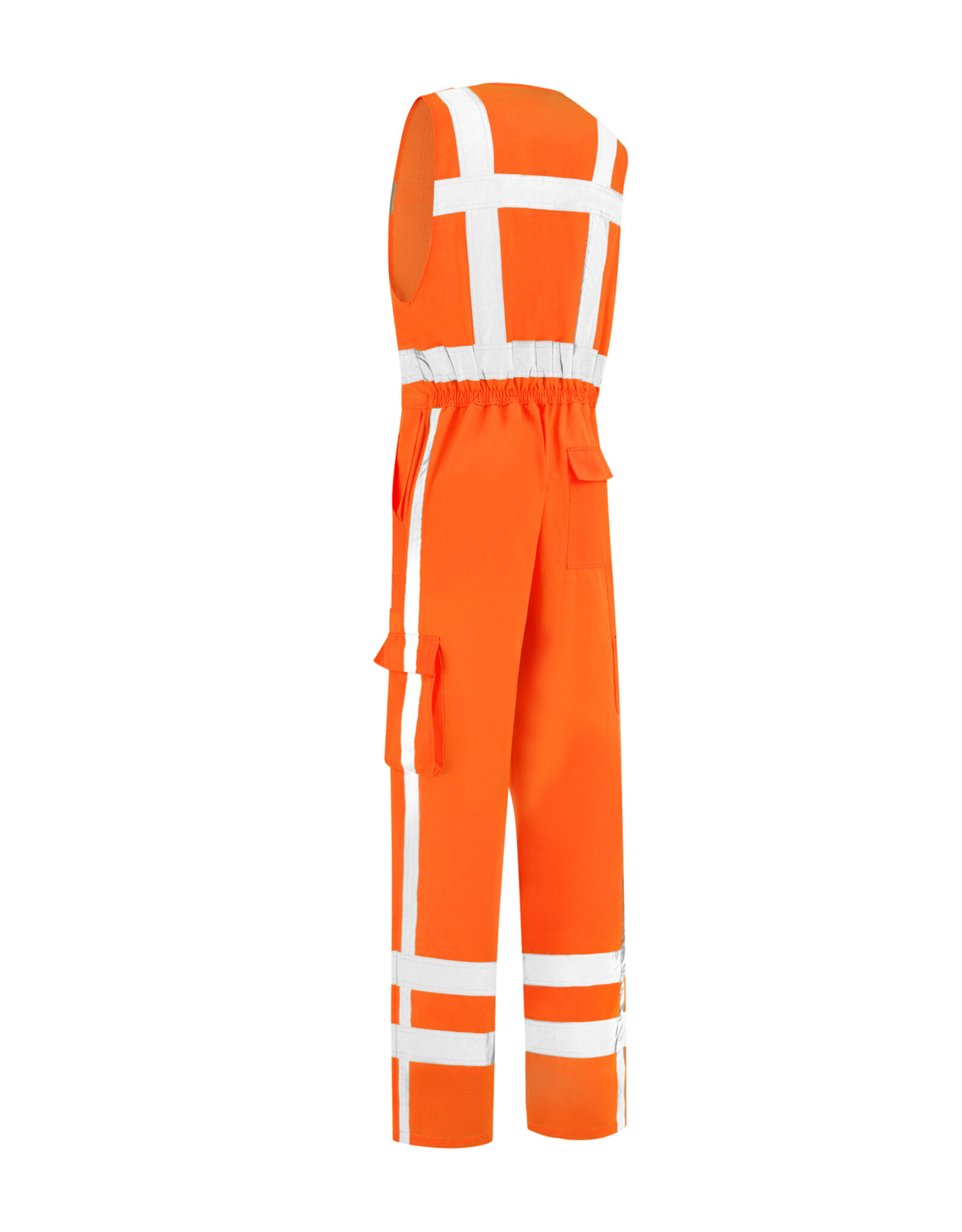 Verkeerswinkel Bodybroek Oranje RWS/CROW (Werkoverall met Reflective Striping)