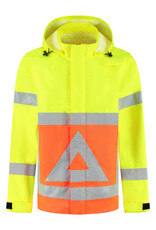 Verkeerswinkel Regenjas Verkeersregelaar met Capuchon (GEEL/ORANJE)