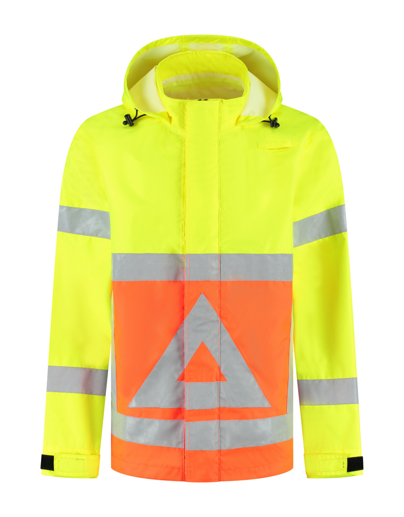 Verkeerswinkel Regenjas Verkeersregelaar met Capuchon (GEEL/ORANJE)