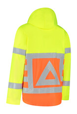 Verkeerswinkel Regenjas Verkeersregelaar met Capuchon (GEEL/ORANJE)