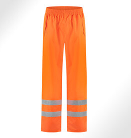 Verkeerswinkel PRO. Regenbroek ORANJE met Reflectie