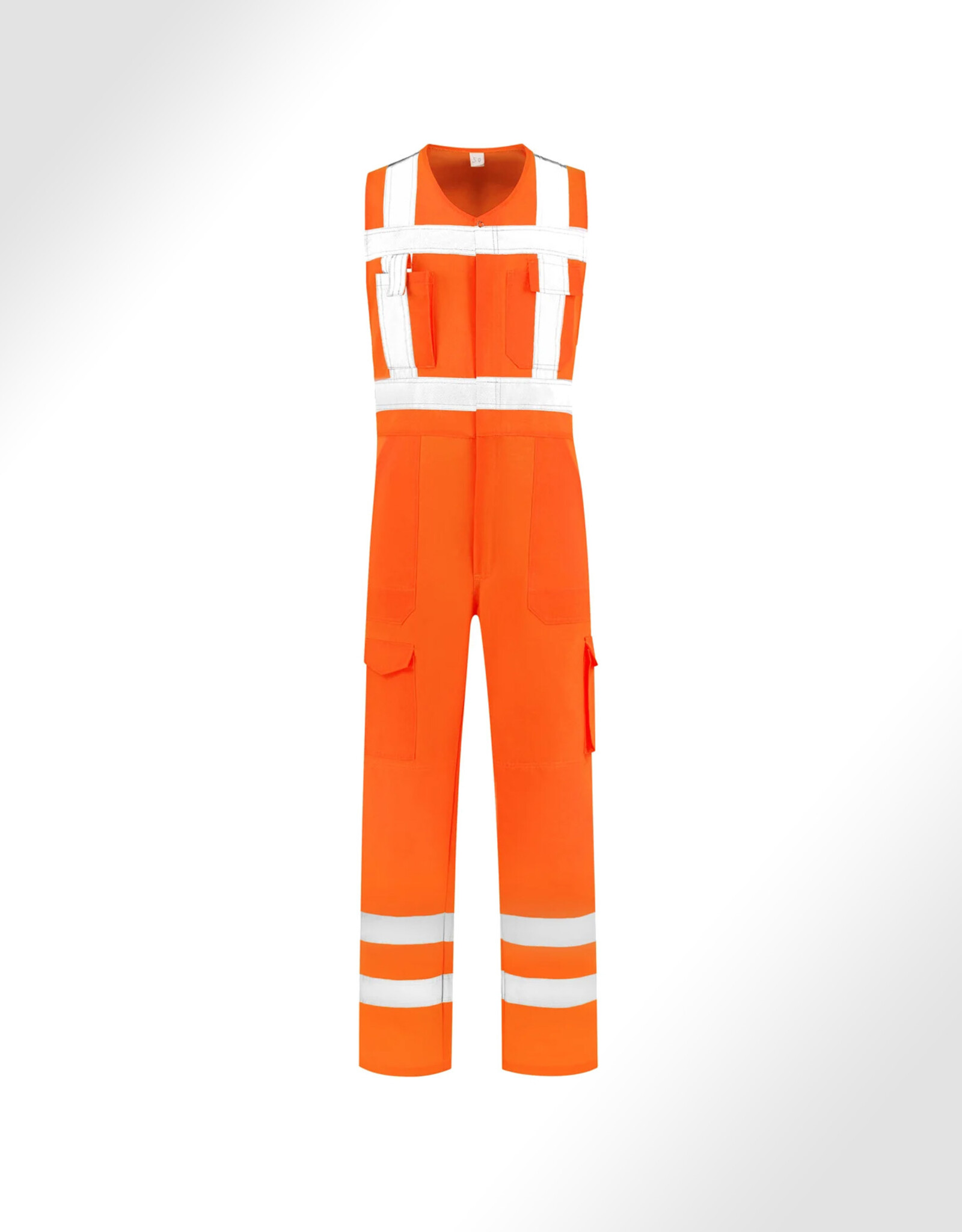 Verkeerswinkel Bodybroek Oranje RWS/CROW (Werkoverall met Reflective Striping)