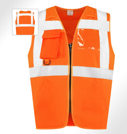 Verkeerswinkel RWS Veiligheidsvest ORANJE (Ritssluiting)