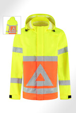 Verkeerswinkel Regenjas Verkeersregelaar met Capuchon (GEEL/ORANJE)