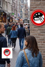 Ri-Traffic Blowverbod Bord (Verboden te Blowen Waarschuwingsbord / Verkeersbord)