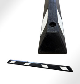 MAX Parkeerstop MAX 183 cm RUBBER (ZWART+WIT)