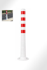 Ri-Traffic Flexibele Afzetpaal WIT ROOD / Plooibaken 100 CM