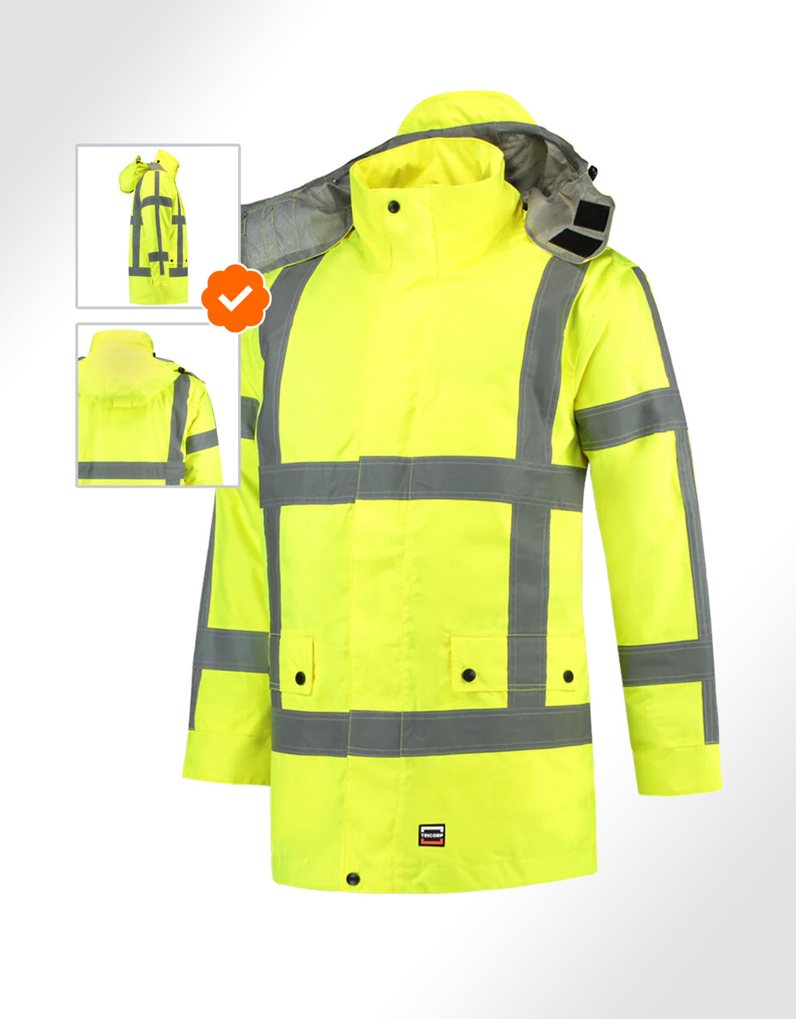 TRICORP Geel Reflecterende PARKA Jas (ALLE MATEN) - Copy