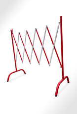 STRELLIS Uitschuifbaar Schaarhek Afzethek 2.5M Rood-Wit (Vouwhek)