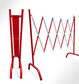 STRELLIS Metalen Schaarhek 250cm (Afzethek Vouwhek ROOD-WIT)