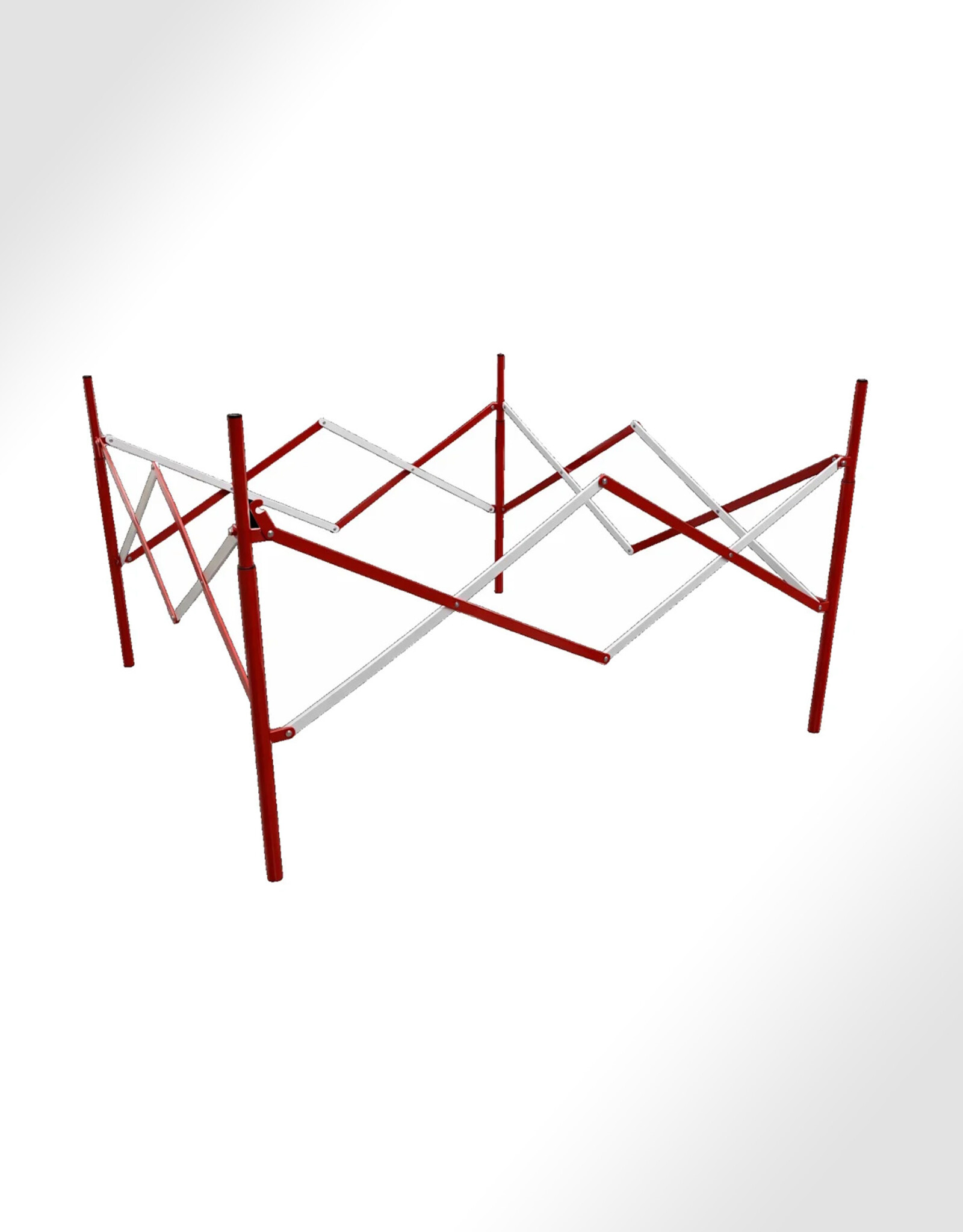 STRELLIS Metalen Schaarhek 4-Zijdig, Vierkant Afzetting (130 cm x 130 cm)