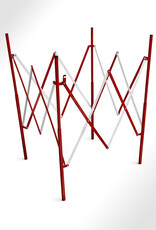 STRELLIS Metalen Schaarhek 4-Zijdig, Vierkant Afzetting (130 cm x 130 cm)