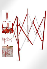 STRELLIS Metalen Schaarhek 4-Zijdig, Vierkant Afzetting (130 cm x 130 cm)