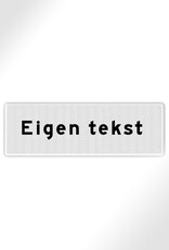 Ri-Traffic Verkeersbord Onderbord met Eigen Opdruk | Reflecterend & op maat (40x15 of 60x20 cm)