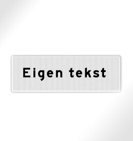 Ri-Traffic Onderbord met eigen Tekst Opdruk (40 x 15 cm of 60 x 20 cm)