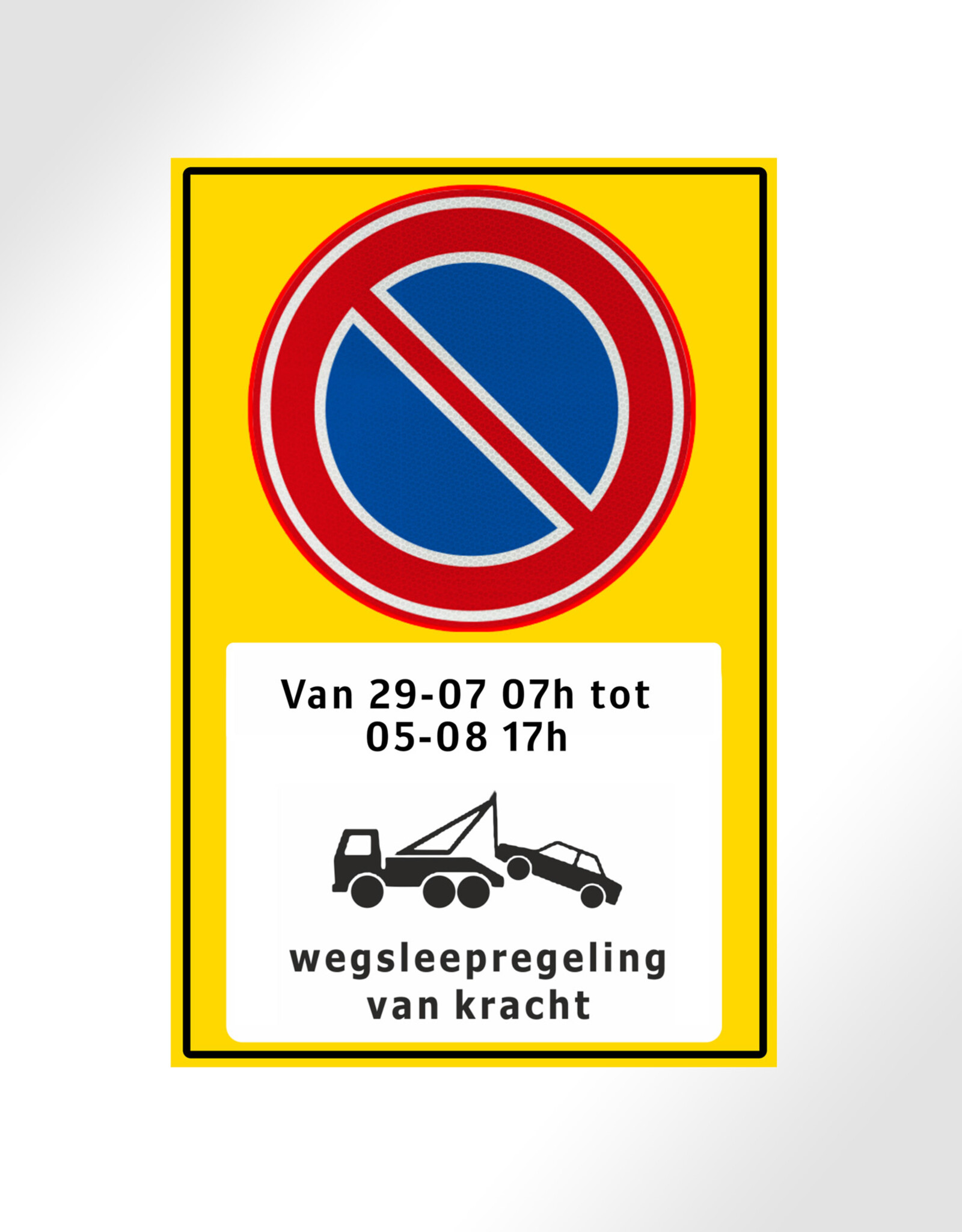 Ri-Traffic Verkeersbord Tijdelijk Parkeerverbod (Parkeerverbod voor Evenement & Markt)