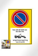 Ri-Traffic Verkeersbord Tijdelijk Parkeerverbod (Parkeerverbod voor Evenement & Markt)