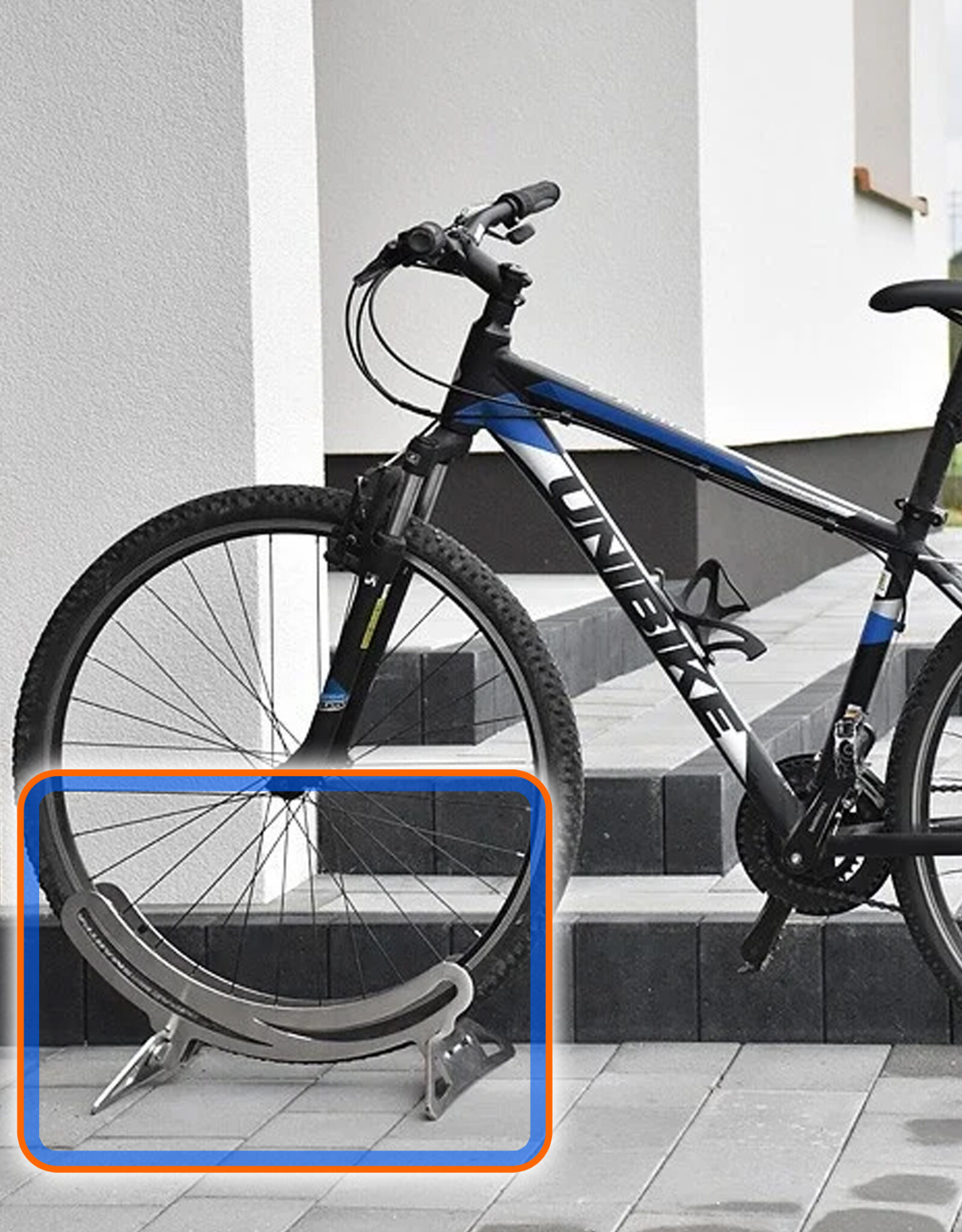 CYKEL Fietsenrek voor Thuis | Fietshouder fietsenstandaard voor 1 Fiets (Types: RVS / STAAL)