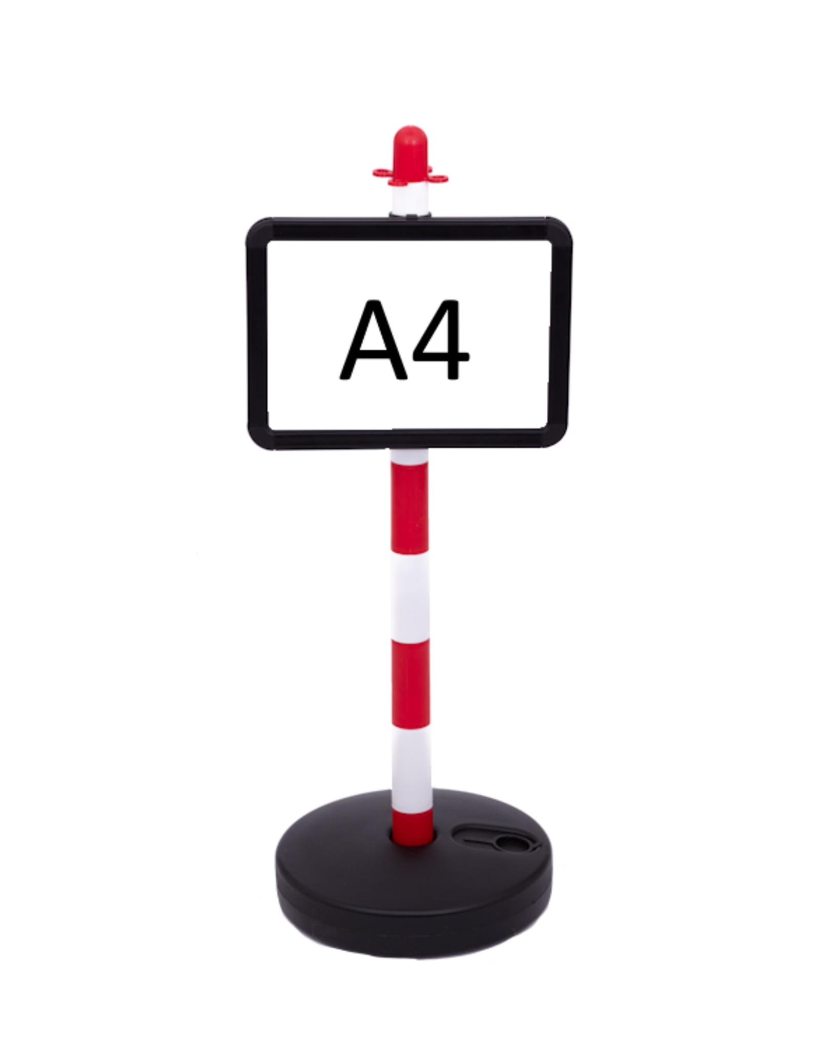 Verkeerswinkel A4 houder voor kettingpalen inclusief ophangketting en bevestigingsbeugels