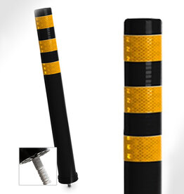 SmartFLEX SmartFlex Flexibele Afzetpaal 80cm (ZWART + GEEL Reflectie)