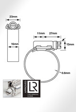 HI-TORQUE Heavy Duty Slangklemmen RVS Hi-Torque Klemband 32 mm tot 384 mm