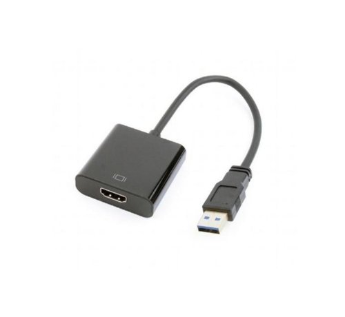 OEM Gembird A-USB3-HDMI-02 tussenstuk voor kabels USB Zwart