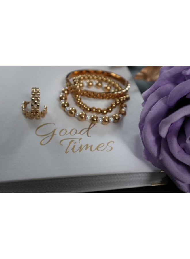 Gold Ball Bracelet small