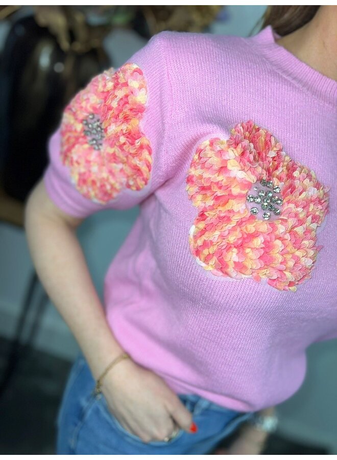 Sweater Flower Pink