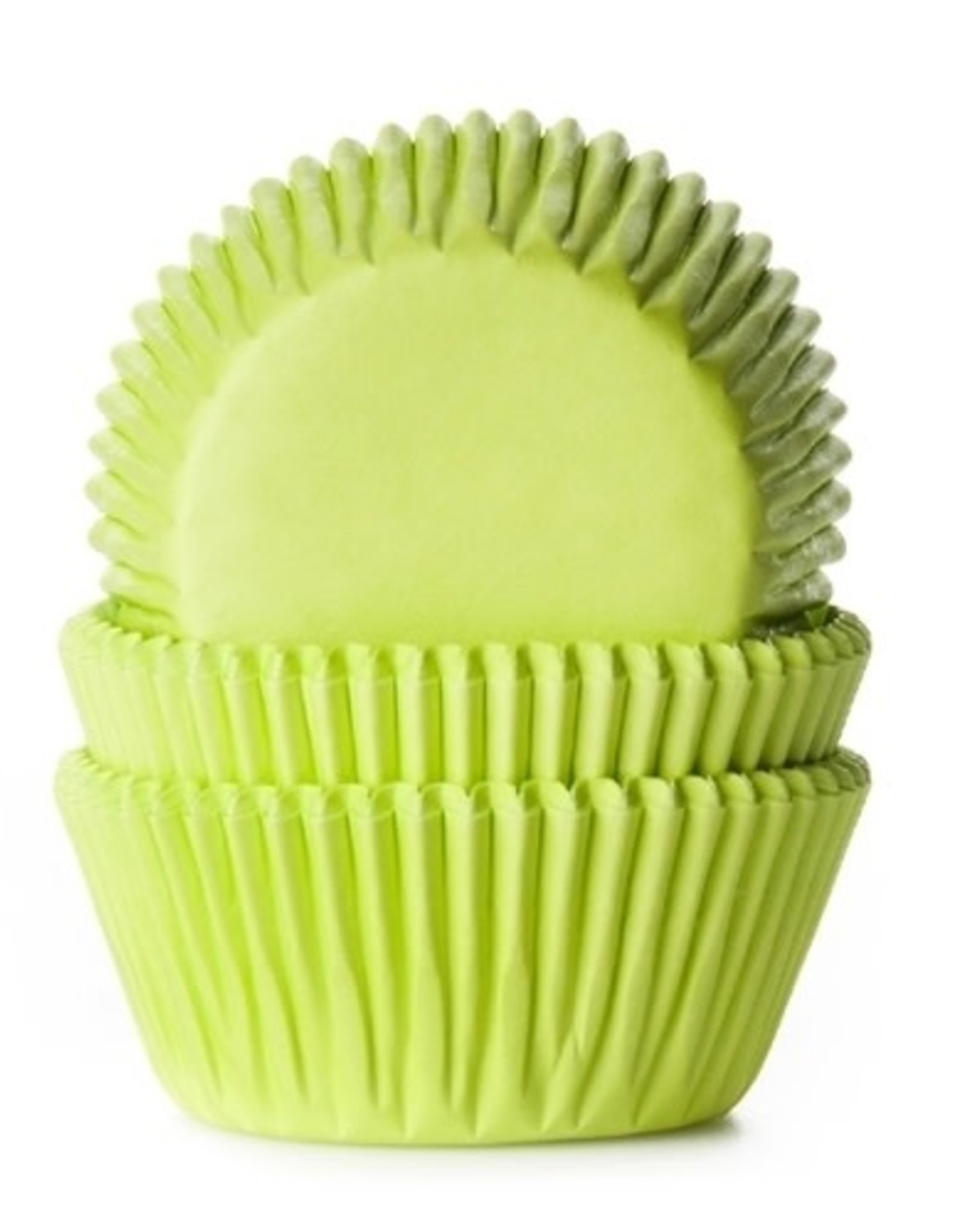 House of Marie House of Marie Baking Cups Lime Groen - pk/50