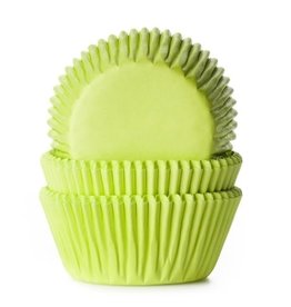 House of Marie Baking Cups Lime Groen - pk/50