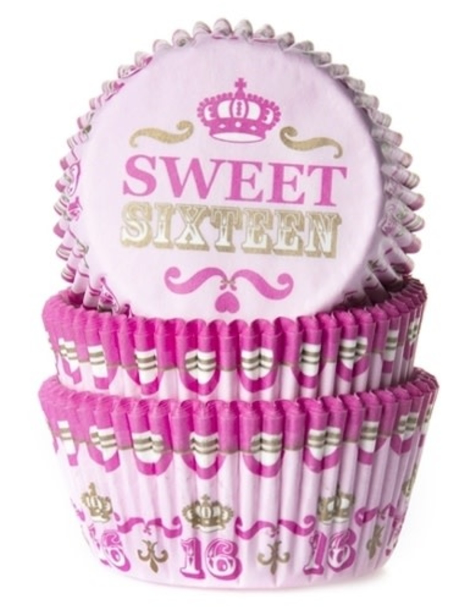 House of Marie House of Marie Baking Cups Sweet Sixteen - pk/50