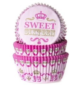 House of Marie Baking Cups Sweet Sixteen - pk/50