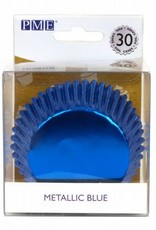 PME PME Cupcakevormpjes Metallic Blauw pk/30