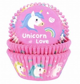 House of Marie Baking Cups Eenhoorn pk/50