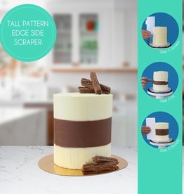 PME PME Lange Kunststof Schraper Breedte Ring voor Taart 10 & 15cm Hoog