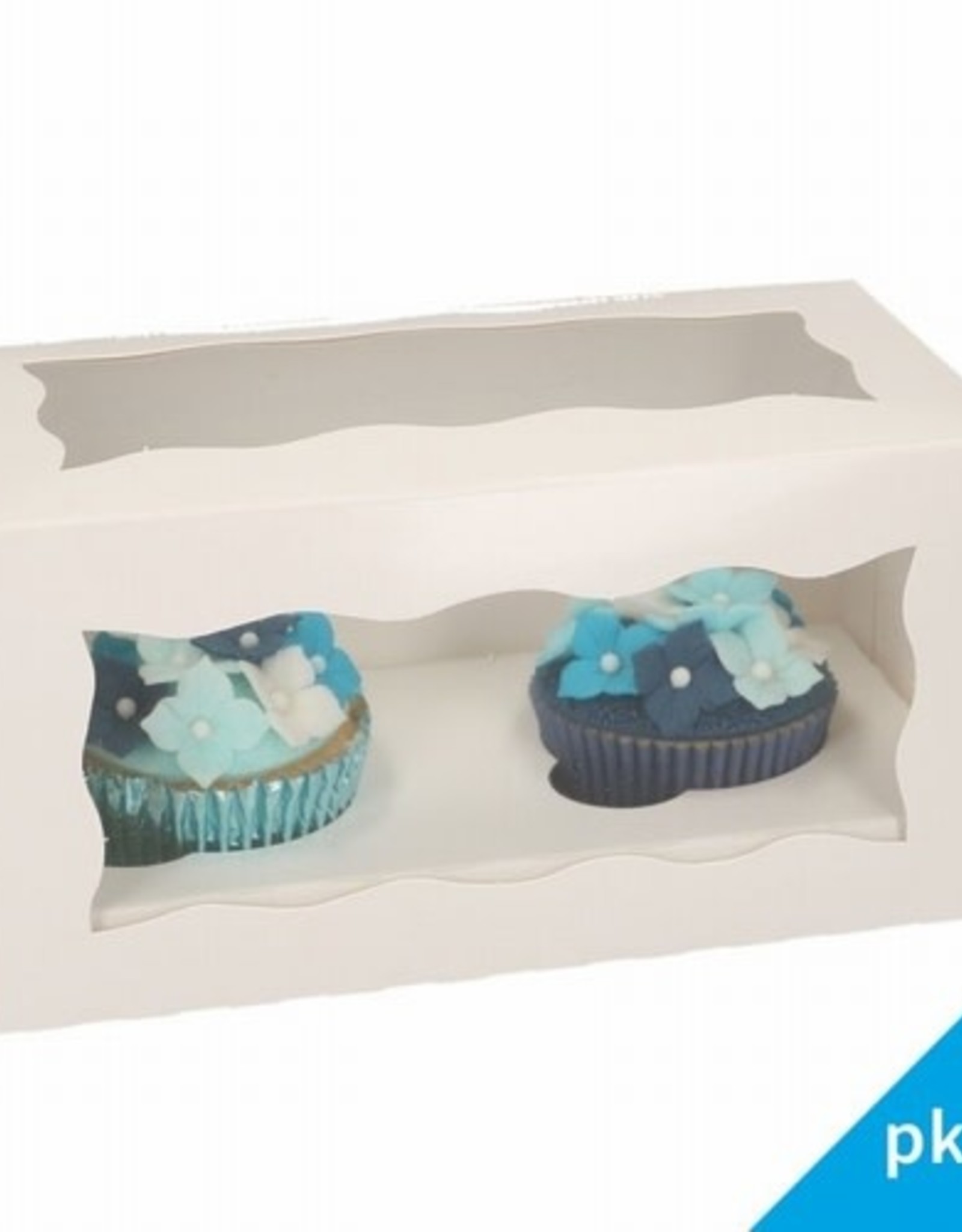 FunCakes FunCakes Cupcake Doos 2 - Blanco pk/25