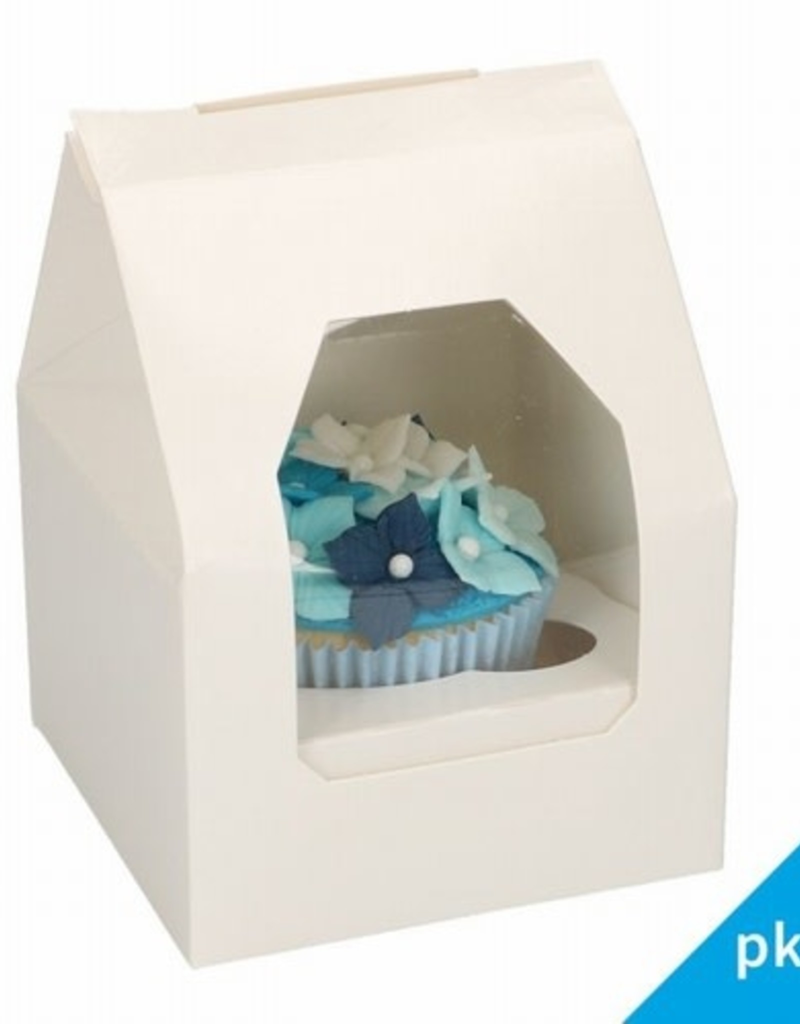 FunCakes FunCakes Cupcake Doos 1 - Wit pk/25