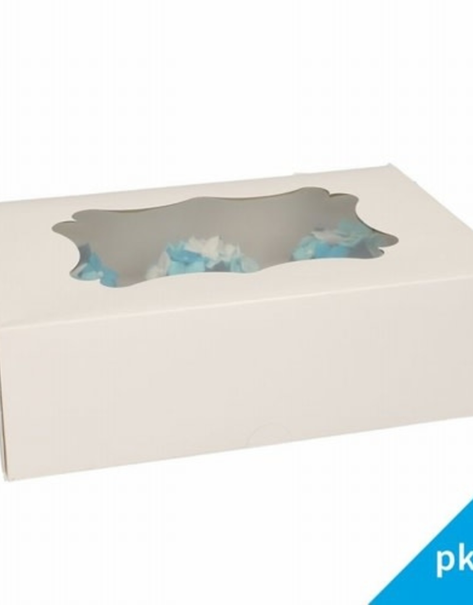 FunCakes FunCakes Cupcake Doos 6/12 - Wit pk/25