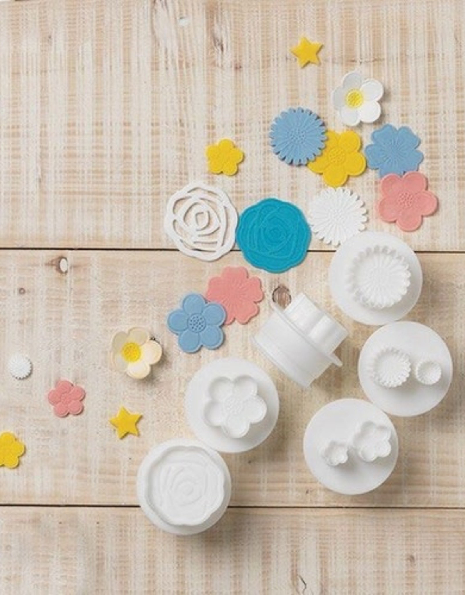 Cake Star Cake Star Push Easy Flowers Cutters Set/6