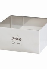 Decora Decora RVS Bakrand Vierkant 15x15x4,5cm