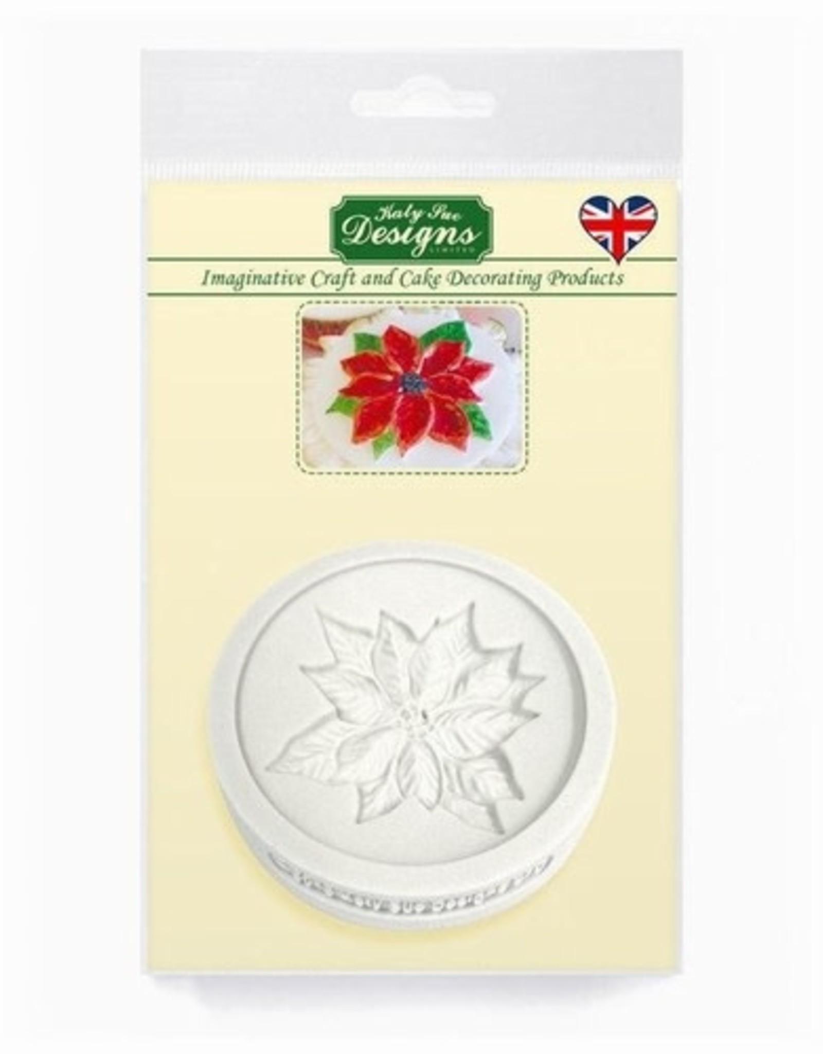 Katy Sue Designs Katy Sue Cupcake Topper Mould Poinsettia