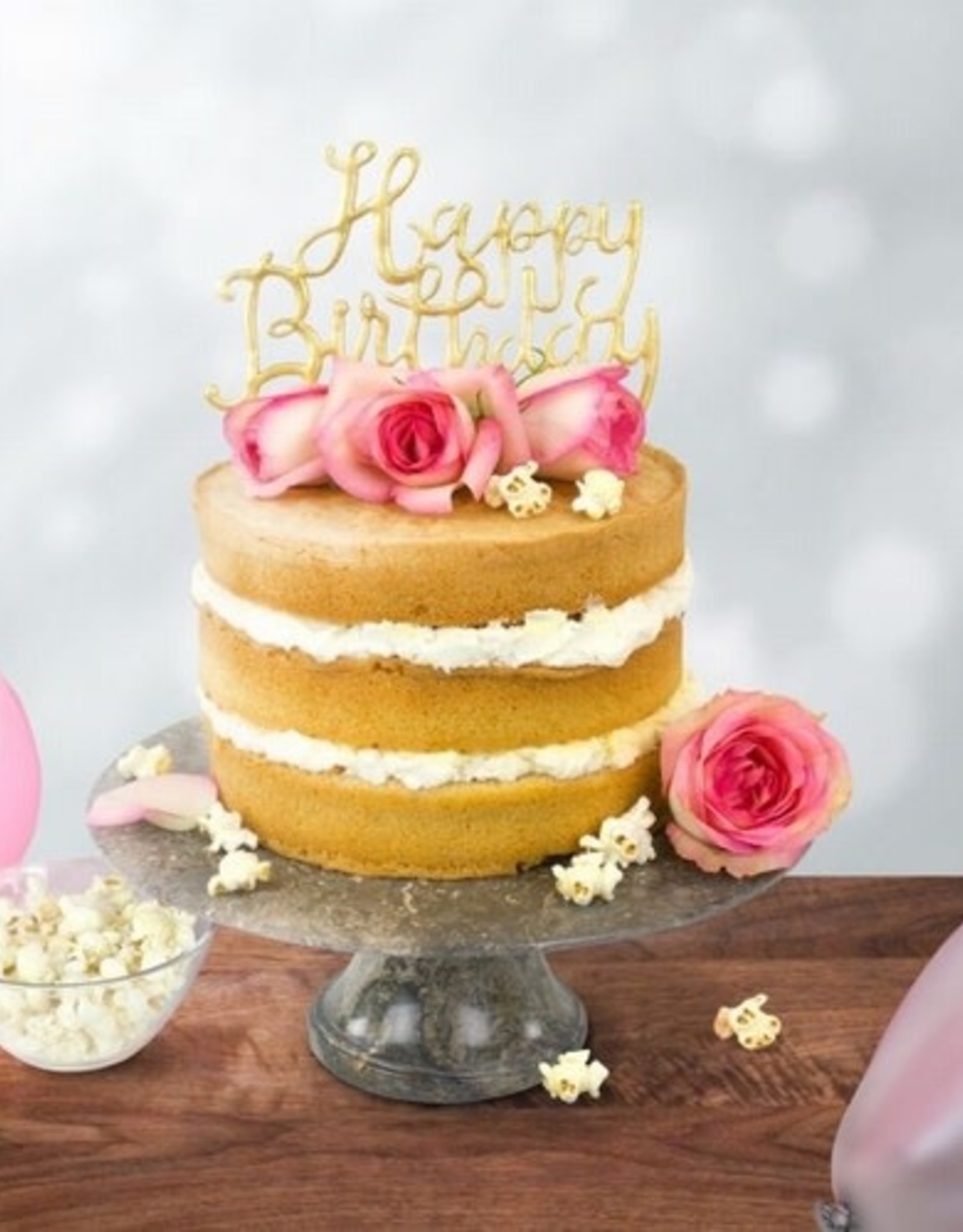 PME PME Cake Topper Cutter Happy Birthday - Script