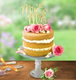 PME PME Cake Topper Cutter Mr & Mrs - Script