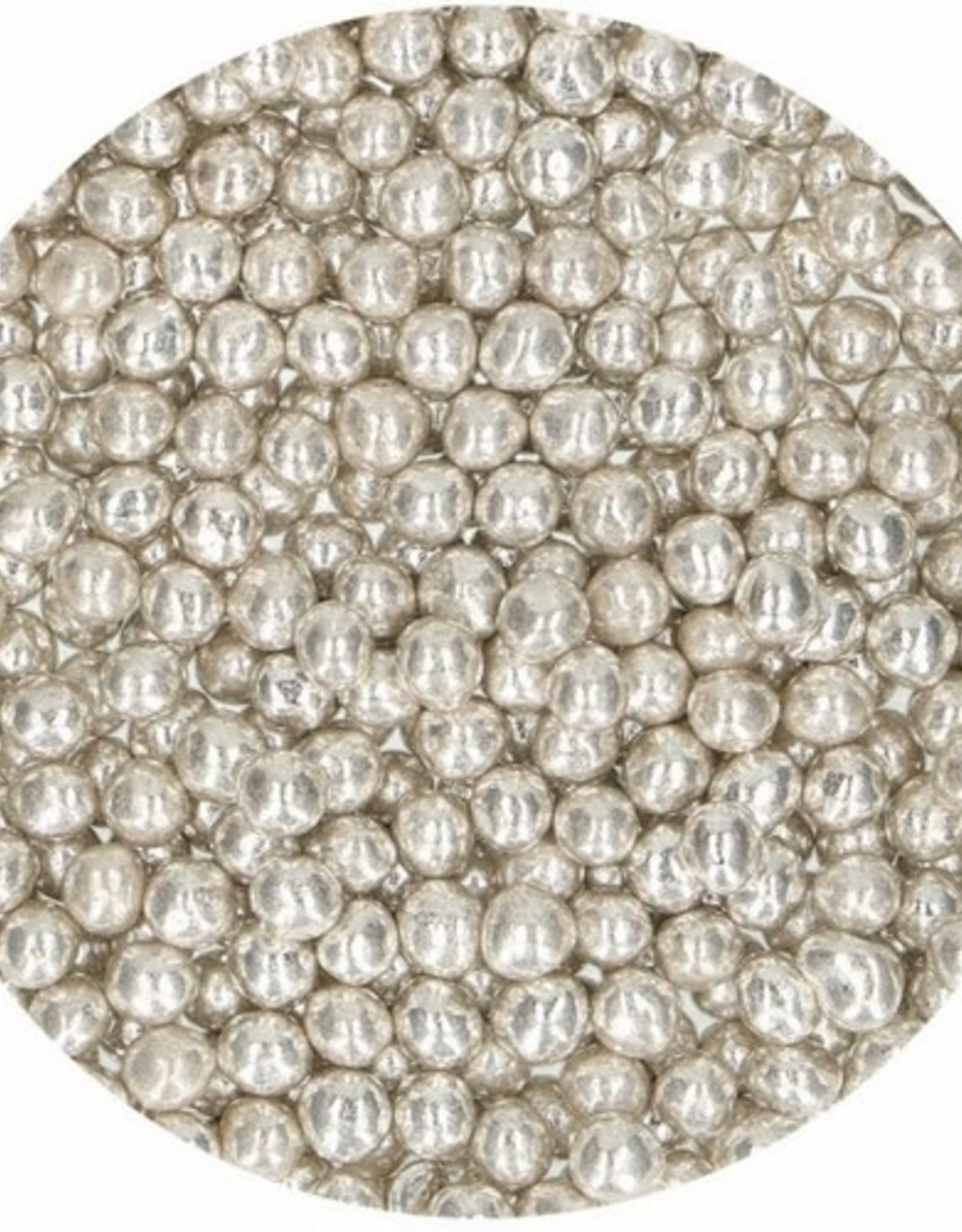 FunCakes FunCakes Zachte Parels Medium Metallic Zilver 55 g