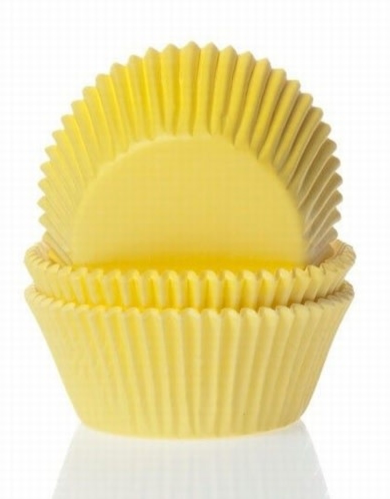 House of Marie House of Marie Mini Baking Cups Geel pk/60