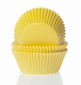 House of Marie Mini Baking Cups Geel pk/60