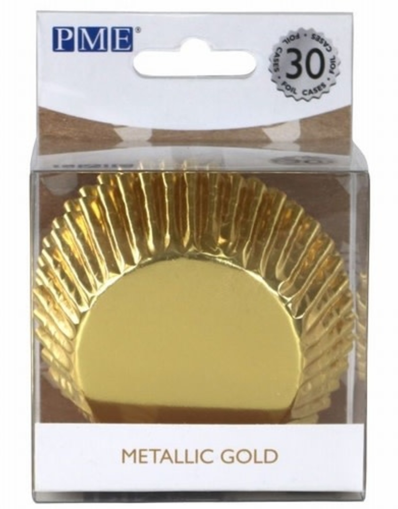 PME Cupcakevormpjes Metallic Goud pk/30 - Fun with Cakes