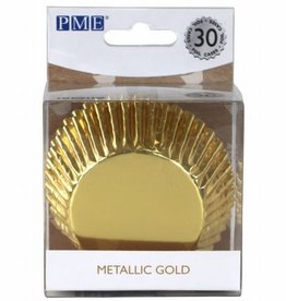 PME PME Cupcakevormpjes Metallic Goud pk/30