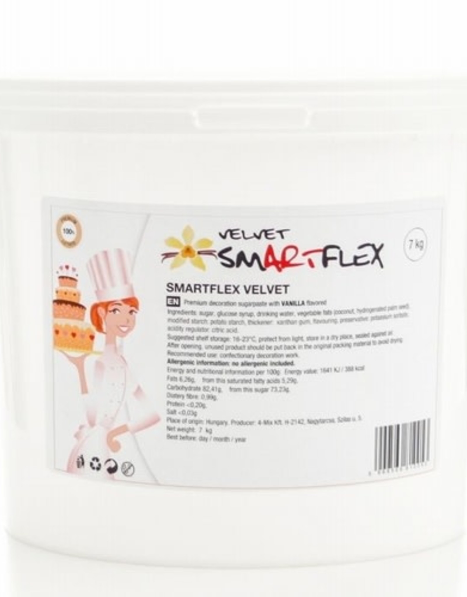 Smartflex SmartFlex Fondant White Velvet Vanilla 7kg